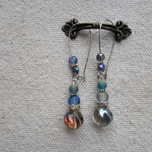 Fire and Ice Earrings - Picture 1 of 3